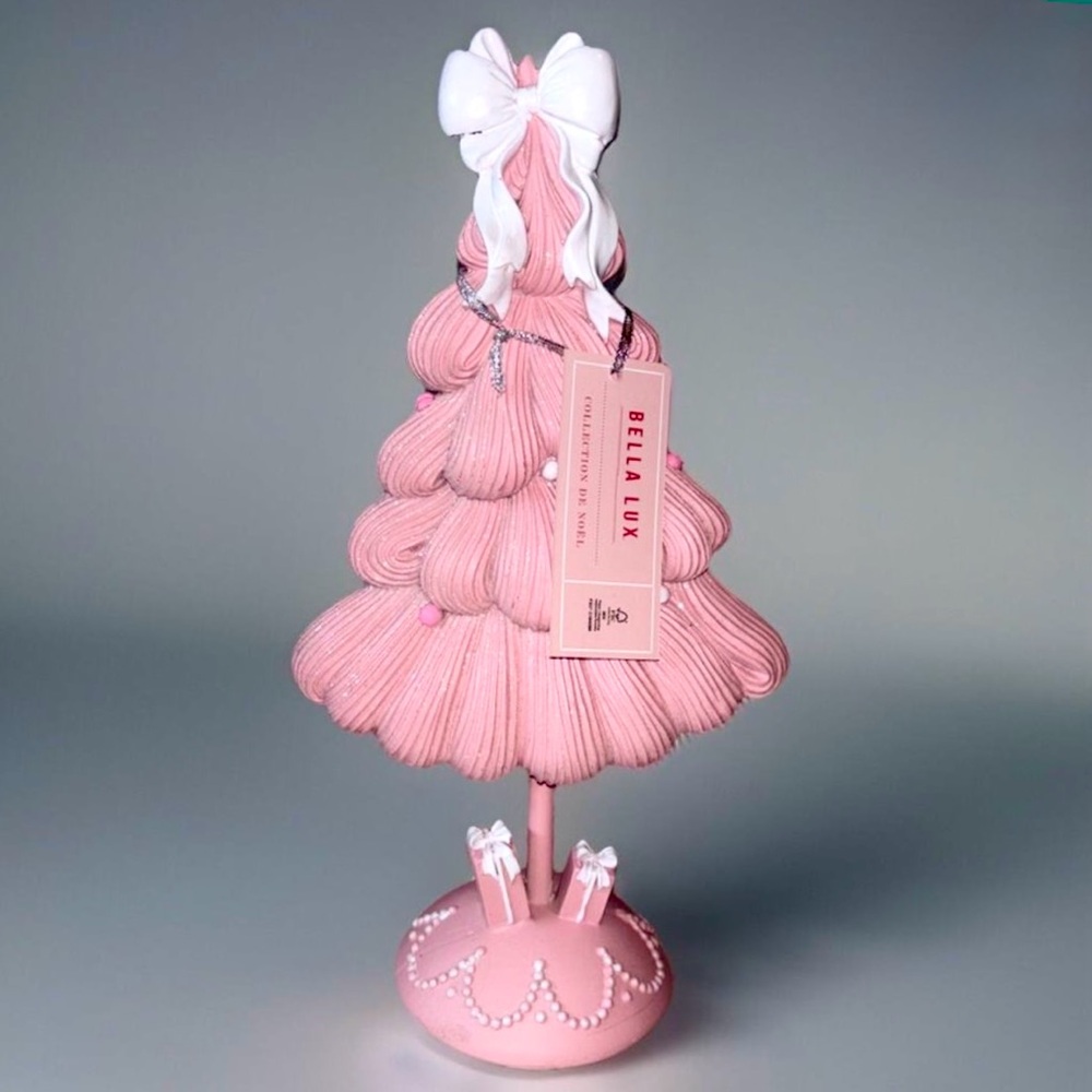 NWT Whimsical Bella Lux Pink Frosting Christmas‎ Tree Holiday Decor Pinkmas